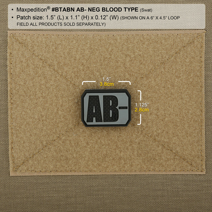 Maxpedition - Bloedgroep - AB- (glow)