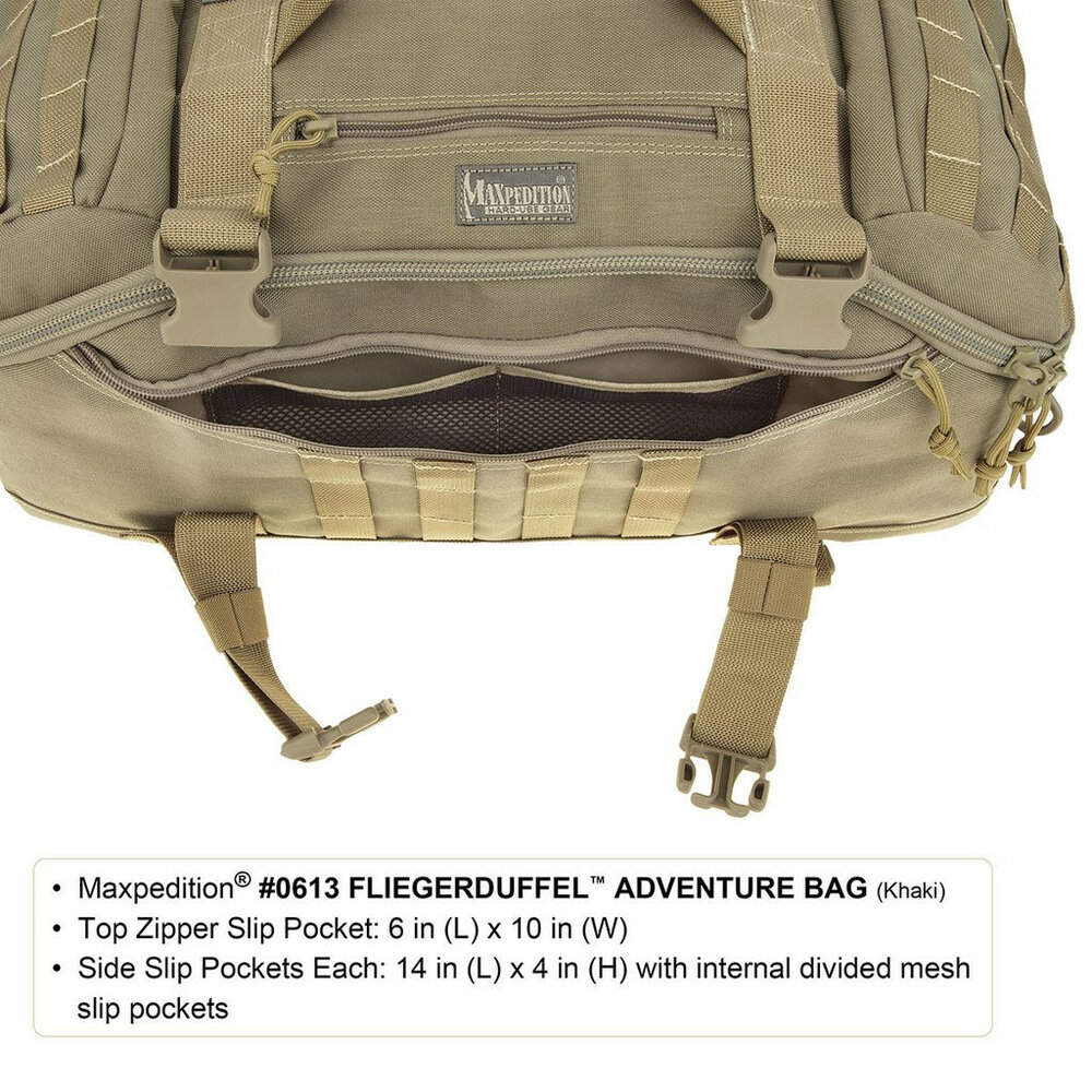 Maxpedition - Fliegerduffel Aventure Bag - zwart