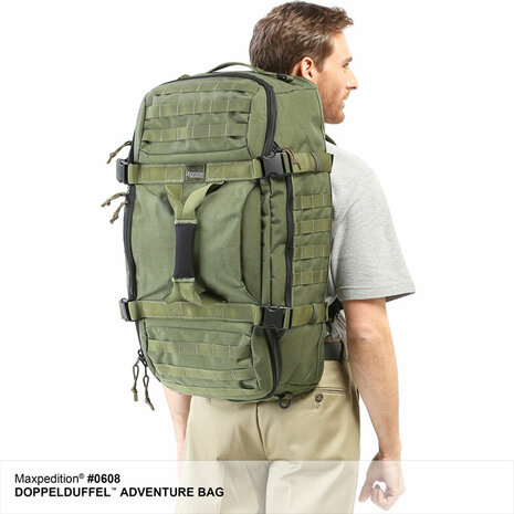 Maxpedition Doppelduffel Aventure Bag Schwarz